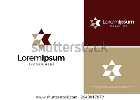 Luxury star logo vector design template