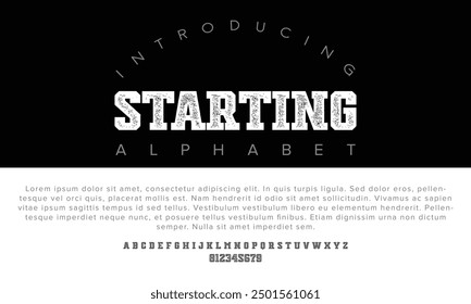 Luxury Starting alphabet letters font for logo