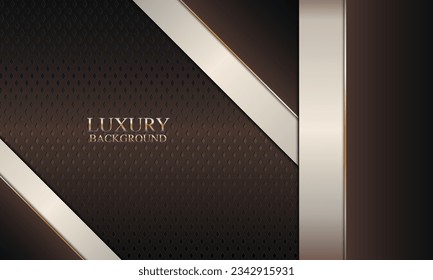 Luxury stripes on  metallic texture background. Vector illustration.