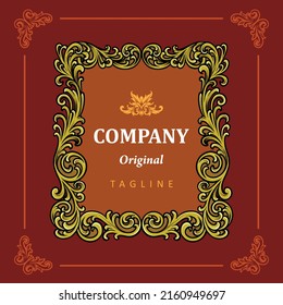 Luxury style labels with high quality carved ornaments for packaging needs