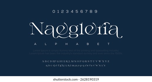 Luxury stylish calligraphy small alphabet letter logo design