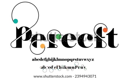 luxury stylish calligraphy small alphabet letter logo design Stock fotó © 