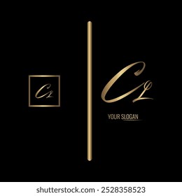 Luxuriöses stylisches CL-Buchstaben-Vektor-Logo-Design