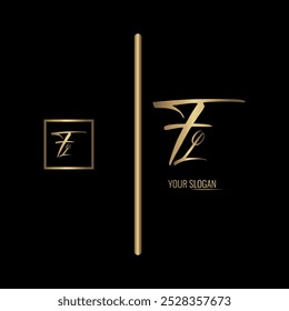 Luxury stylish FL letter vector logo design