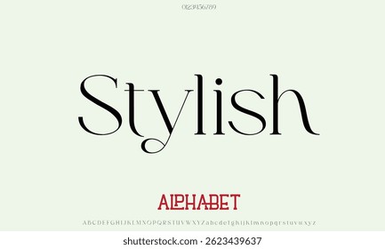 Luxury Stylish Mother alphabet letters font for logo
