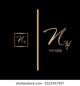 Luxury stylish Xy letter vector logo design