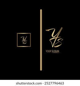 Luxury stylish YS letter vector logo design