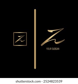 Luxury stylish Z letter vector logo design