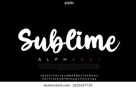 Luxury Sublime Free Regular alphabet letters font for logo