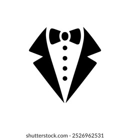 luxo terno tuxedo pano logotipo vetor ilustração modelo design