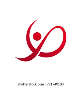 luxury swoosh abstract logo