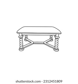 luxury table logo design, living home logo, logo element. table logo template,