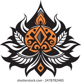 Luxury Tatoo Design Venteg Style Illustration Art