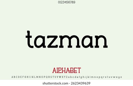 Luxury Tazman-Island alphabet letters font for logo