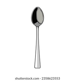 luxury tea spoon cartoon. drink stainless, ceylon top, cup coffee luxury tea spoon sign. isolated symbol vector illustration