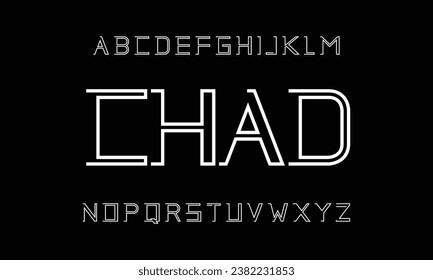 Luxury and tech alphabets letter set design. amazing typeface vector logo design.