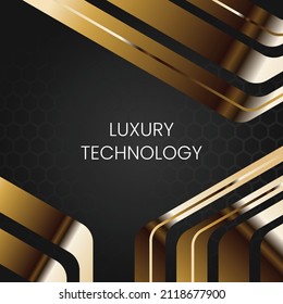 Luxury technology design for social media contents, invitation, gift card, etc