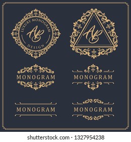 Luxury template design for wedding and decoration