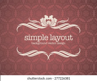 Luxury template flourishes calligraphic elegant ornament lines.