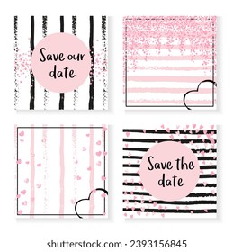 Luxury Template. Pink Magic Print. White Stylish Magazine. Feminine Illustration Set. Black Polka Wallpaper. Stripe Scatter Offer. Branding Paint. Golden Luxury Template