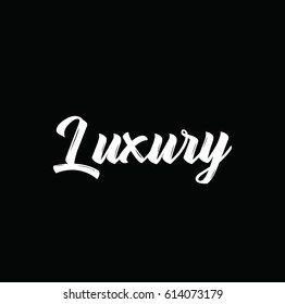 luxury, text design. Vector calligraphy. Typography poster. Usable as background.