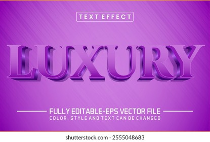 Luxury text editable style effect