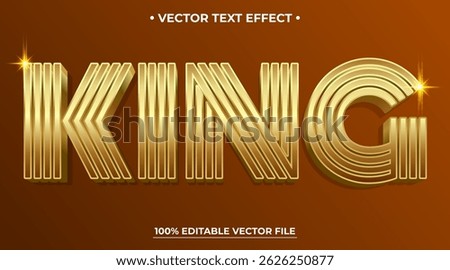 Luxury text effect King luxury editable text effect style