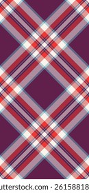 Luxury textile vector texture, duvet fabric background plaid. Greeting card seamless check tartan pattern in pink and white colors palette.