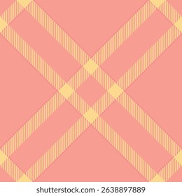 Luxury texture background textile, uk tartan pattern vector. Halloween check seamless plaid fabric in red and amber colors palette.