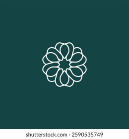 luxury tooth and flower logo concept for dentals company