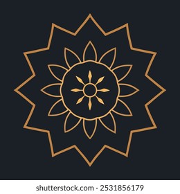 Luxury traditional, flower, geometric mandala vector art design