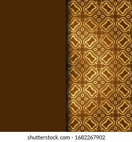 Luxury Traditional Ornamental Design. Card with Geometry Pattern. Vector Illustration. For Interior Design, Printing, Web And Textile Design. 