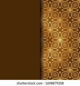 Luxury Traditional Ornamental Design. Card with Geometry Pattern. Vector Illustration. For Interior Design, Printing, Web And Textile Design. 