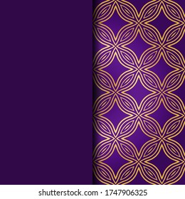 Luxury Traditional Ornamental Design. Card with Geometry Pattern. Vector Illustration. For Interior Design, Printing, Web And Textile Design. 