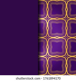 Luxury Traditional Ornamental Design. Card with Geometry Pattern. Vector Illustration. For Interior Design, Printing, Web And Textile Design. 