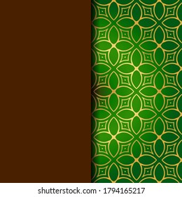 Luxury Traditional Ornamental Design. Card with Geometry Pattern. Vector Illustration. For Interior Design, Printing, Web And Textile Design. 