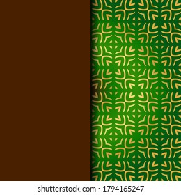 Luxury Traditional Ornamental Design. Card with Geometry Pattern. Vector Illustration. For Interior Design, Printing, Web And Textile Design. 