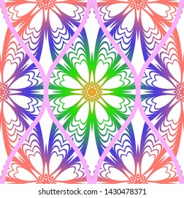 Luxury Traditional Ornamental Design. Modern Seamless Floral Pattern. Vector Illustration. For Interior Design, Printing, Web And Textile Design.