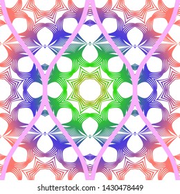 Luxury Traditional Ornamental Design. Modern Seamless Floral Pattern. Vector Illustration. For Interior Design, Printing, Web And Textile Design.