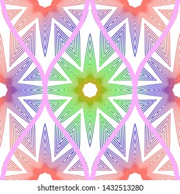 Luxury Traditional Ornamental Design. Modern Seamless Floral Pattern. Vector Illustration. For Interior Design, Printing, Web And Textile Design.