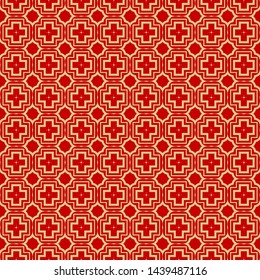 Luxury Traditional Ornamental Design. Modern Seamless Geometry Pattern. Vector Illustration. For Interior Design, Printing, Web And Textile Design