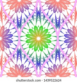 Luxury Traditional Ornamental Design. Modern Seamless Floral Pattern. Vector Illustration. For Interior Design, Printing, Web And Textile Design.