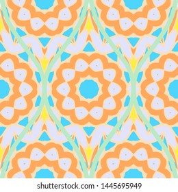 Luxury Traditional Ornamental Design. Modern Seamless Floral Pattern. Vector Illustration. For Interior Design, Printing, Web And Textile Design.