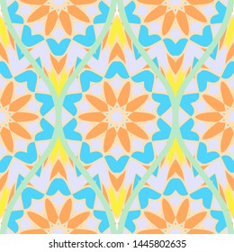 Luxury Traditional Ornamental Design. Modern Seamless Floral Pattern. Vector Illustration. For Interior Design, Printing, Web And Textile Design.