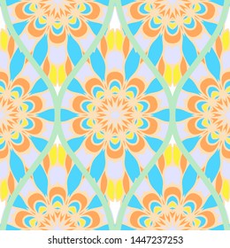 Luxury Traditional Ornamental Design. Modern Seamless Floral Pattern. Vector Illustration. For Interior Design, Printing, Web And Textile Design.