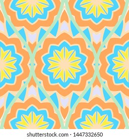 Luxury Traditional Ornamental Design. Modern Seamless Floral Pattern. Vector Illustration. For Interior Design, Printing, Web And Textile Design.