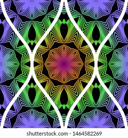 Luxury Traditional Ornamental Design. Modern Seamless Floral Pattern. Vector Illustration. For Interior Design, Printing, Web And Textile Design.