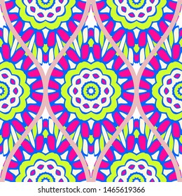 Luxury Traditional Ornamental Design. Modern Seamless Floral Pattern. Vector Illustration. For Interior Design, Printing, Web And Textile Design.