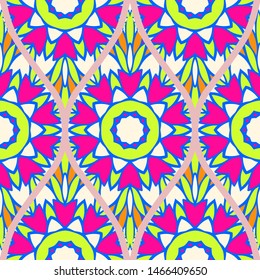 Luxury Traditional Ornamental Design. Modern Seamless Floral Pattern. Vector Illustration. For Interior Design, Printing, Web And Textile Design.