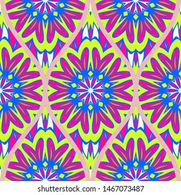 Luxury Traditional Ornamental Design. Modern Seamless Floral Pattern. Vector Illustration. For Interior Design, Printing, Web And Textile Design.